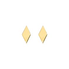 Tiny Rhombus Stud Earrings 9K 14K 18K Gold Earrings White | Etsy Classic 14k Gold Earrings With Diamond Eyes, Elegant Yellow Gold Geometric Earrings, 14k Gold Diamond Cut Diamond-shaped Earrings, Formal Yellow Gold Diamond-shaped Earrings, Elegant Gold Diamond-shaped Diamond Earrings, Formal 14k Gold Earrings With Diamond Eyes, 14k Gold Diamond-shaped Earrings, Gold Diamond-shaped 14k Earrings, Modern Gold Diamond-shaped Earrings