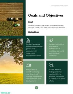 Agricultural Research Grant Proposal Template Visme