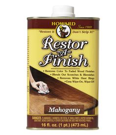 restore and finish mahogany wood stain