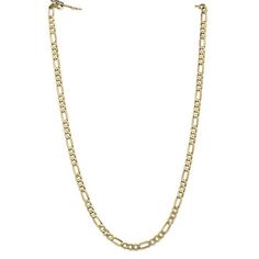 14k 5.25mm Flat Figaro Chain. Material: Primary - Purity:14K|Length of Item:20 in|Chain Length:20 in|Chain Type:Figaro|Chain Width:5.25 mm|Clasp /Connector:Lobster|Feature:Solid|Manufacturing Process:Casted|Material: Primary:Gold|Width of Item:5.25 mm|Product Type:Jewelry|Jewelry Type:Necklaces|Sold By Unit:Each|Necklace Type:Chains|Material: Primary - Color:Yellow|Manufacturing Process 2:Machine Made Gender: unisex.  Age Group: adult. Mens Gold Chain Necklace, Mens Silver Chain Necklace, Figaro Necklace, Figaro Chain Necklace, 14k Yellow Gold Necklace, Mens Chain Necklace, Gold Chains For Men, Bow Jewelry, Figaro Chains