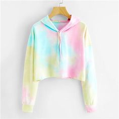 Sweatshirt Women, Cute Crop Tops, Teen Fashion Outfits, Cropped Hoodie