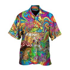 Hippie A Big Adventure Big Dream Hawaiian Shirt, Hippie Hawaiian Button Up Shirt, Hippie Hawaii Beach Shirt, Costume Hippie Iconic Shirts, Island Culture, Symbols Of Freedom, Hawaii Beach, Open Neck, Hawaii Beaches, Vibrant Patterns, Beach Shirt, Big Adventure