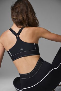 Ready for action. The medium-impact Airlift Suit Up Bra is so supportive for movement and perfect for pavement. Ultra-forward piping & adjustable straps complete the look of this solo-or-layered stunner in second-skin Airlift. Looks so good with the matching legging, high-rise shorts & easy slides. Smoothing, lifting Airlift fabric Medium impact — practice-perfect Piped details & adjustable straps Designed & uniquely fit to flatter every size Wear-tested by our in-house team for the perfect fit Alo Yoga Breathable Functional Activewear, Alo Yoga Training Activewear With Light Support, Alo Yoga Activewear For Training, Sporty Alo Yoga Activewear For Training, Alo Yoga Functional Activewear With Medium Support, Alo Yoga Sports Activewear With Light Support, Alo Yoga Activewear With Medium Support For Training, Compressive Padded Activewear For Training, Alo Yoga Athleisure Sports Bra With Light Support