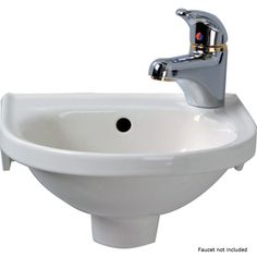 a white porcelain sink with chrome faucet and nozzles on the side