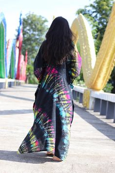 All items are shipped to Thailand Post . Free upgrade to D.H.L Express when you buy 2 or more items. The USA only. Please leave a phone number with orders . Simple A-Shape Maxi Dress in light summer colors 100% Rayon tie dyed . Great piece for hot summer night and wonderful for the beach to cover , lounging in the house and for those festival parties . There is plenty of room in these dresses to stay cool in those hot days . Easy to care for wash cold cycle , hang to dry or tumble dry low. Bust Multicolor Maxi-length Kimono For Festivals, Multicolor Maxi Length Festival Kimono, Multicolor Maxi-length Festival Kimono, Hippie Multicolor Kaftan With Kimono Sleeves, Festival Multicolor Maxi Kimono, Black Bohemian Maxi Length Kimono, Multicolor V-neck Kimono For Festival, Multicolor Festival Kimono, Multicolor Tunic Kimono For Festival