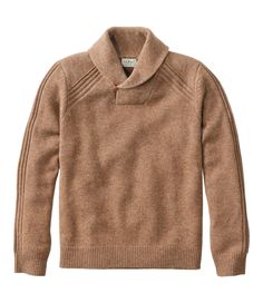 A handsome shawl-collar sweater made of 100% merino wool for luxurious softness, in a season-spanning midweight knit. Traditional Fit: Relaxed through the chest, sleeve and waist. 100% merino wool. Handwash, dry flat. Premium merino wool yarns, with ribbed detailing. Versatile midweight knit transitions easily between seasons. Ribbed trim. Classic shawl-collar styling. | Men's Rangeley Merino Sweater, Shawl-Collar, Merino Wool Classic Fitted Wool V-neck Sweater, Wool Sweater With Shawl Collar For Cold Weather, Classic Merino Wool Sweater With Shawl Collar, Elegant Wool Sweater With Shawl Collar, Wool Sweater With Shawl Collar And Knitted Detail, Classic Shawl Collar Sweater For Work, Classic Sweater With Shawl Collar For Work, Wool Cable Knit Polo Sweater For Fall, Classic Wool Sweater With Ribbed Collar