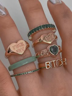 Cool Jewelry Aesthetic, Aesthetic Assecories, Assesories Aesthetic, Jewlrey Aesthic, Jewlerie Aesthetic, Cute Rings Aesthetic, Accesories Aesthetic, Jewlery Aesthetic, Jewelry Accessories Aesthetic