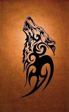 Alpha Wolf Symbol Tattoo