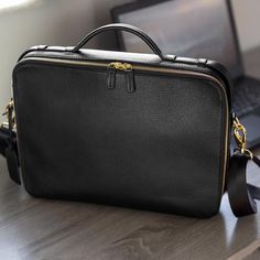 Levenger | Women's Leather Business Briefcase Commuter Backpack Women, Modern Briefcase, Womens Work Bag, Leather Laptop Case, Smart Organization, Briefcase Women, Business Briefcase, Satchel Tote, Leather Laptop