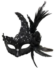 PRICES MAY VARY. Party Feather Mask Material: Made of good quality plastic and feather Halloween Mask Size Info: 16 x 20cm/ 6.3 x 7.87 inches, one size fits most women and men These mardi gras mask designed with ribbon ties for easy and convenient wear, you can adjust the mask for comfort Pretty masuqerade mask decorated with feather. NOTE: There might be a little color difference due to hand-made painting and feather sticking, and the monitor, camera or other factors, please refer to the physic Black Halloween Masquerade Costume Accessories, Black Costume Accessories For Halloween Masquerade, Black Costume Accessories For Halloween Carnival, Black Halloween Costume Accessories For Carnival, Themed Black Masquerade Mask For Halloween, Black Themed Costume Accessories For Masquerade, Themed Black Costume Accessories For Masquerade, Black Costume Accessories For Cosplay Carnival, Themed Black Costume Accessories For Carnival