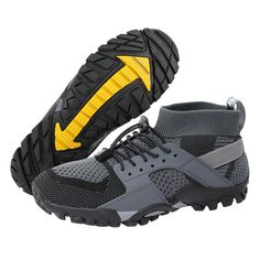 PRICES MAY VARY. 【Breathable & Comfortable】 Hiking water shoes with open mesh upper promises great breathability. They have comfy insole which makes them very lightweight and flexible. No tie shoelaces, easy to put on and take off. 【High Top Design 】Water shoes for men & women are designed with elastic fabric high-top at the ankle and will keep dirt and debris from entering the shoe while you're walking. These are ideal womens mens water shoes for a variety of terrains. 【Abrasion-resistant and A Non-slip Nylon Sneakers For Outdoor, Outdoor Non-slip Nylon Sneakers, Sporty Wear-resistant Hiking Boots For Outdoor Activities, Sporty Non-slip Running Shoes For Outdoor, Durable Outdoor Running Shoes, Non-slip Lace-up Trail Running Shoes For Outdoor Activities, Lightweight Non-slip Walking Shoes For Outdoor, Durable Running Shoes For Outdoor Activities With Round Toe, Sporty Non-slip Walking Shoes For Hiking