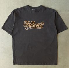 Vintage Carhartt Logo est  1889 Tee Shirt Outfits  Shirt Outfit Idea Easy 30 day return policy Vintage Hippie Shirts, Vintage Fits Aesthetic, Vintage Christian Shirts, Minimalist Shirt Design Graphic Tees, Dad Clothes Aesthetic, Simple Shirt Designs, Thrifted Outfits Vintage, Carhartt Aesthetic, Vintage Oversized Tshirt