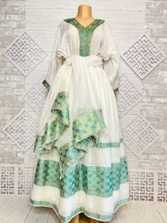 Handmade Ethiopian traditional dress next day delivery available in USA Ethiopia Clothing, Embroidered Habesha Kemis For Wedding Eid, Habesha Kemis Ethiopian Dress, Festive White Embroidered Habesha Kemis, Traditional Embroidered Fitted Habesha Kemis, Ethiopian Melse Dress, Habesha Clothes, Ethiopian Dresses, Eritrean Clothing