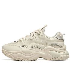 (WMNS) FILA FUSION Bubble Sneakers 'Beige' T12W241302FOB Bubbles, Sneakers