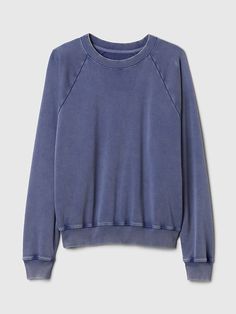 Vintage Soft Raglan Sweatshirt | Gap Gap Cotton Crew Neck Sweatshirt, Washed Blue Sweatshirt With Ribbed Cuffs, Gap Relaxed Fit Sweatshirt With Ribbed Cuffs, Gap Relaxed Fit Sweats With Ribbed Cuffs, Gap Relaxed Fit Sweatshirt, Sporty Washed Blue Sweatshirt For Fall, Gap Cotton Sweats With Relaxed Fit, Washed Relaxed Fit Sweatshirt For Layering, Gap Relaxed Fit Sweatshirt For Fall