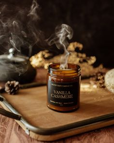 Experience the cozy charm of Fall with Vanilla Cashmere, a delightful blend that redefines traditional vanilla fragrances. Brown sugar, toasted almond, and creamy notes intertwine with vanilla, creating a warm and inviting ambiance that encompasses Fall vibes.VANILLA CASHMERE FRAGRANCE NOTESVanilla / Brown Sugar / Almond / Tonka Bean / CreamMADE WITH SIMPLE INGREDIENTS 100% pure soy wax, phthalate free premium fragrance oils, and a lead and zinc free cotton wick. The fragrances we use are phthal Rustic Candle Photography, Lotion Candles Diy, Moody Candle Photography, Candles Aesthetic Photography, Candle Product Photography Ideas, Christmas Candle Scents, Fall Candles Aesthetic, Printify Ideas, Candle Marketing