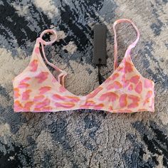 New With Tags. Adjustable Straps. Limited Qty Available Bag Sold Separately All Inventory Has Been Posted. No More Sizes Available** No Trade ** No Offers ** All Sales Are Final. Triangl Bathing Suit, Baithing Suits, Bright Bikinis, Swimsuit Inspo, Pink Cheetah Print, Summer Bathing Suits, Triangl Swimwear, Pink Cheetah, Cute Bathing Suits