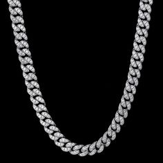 cuban chain 8mm Hip Hop Jewelry Chains, Tennis Necklace Diamond, Iced Out Cuban Link Chain, Diamond Cuban Link Chain, Party Mode, Jewelry Chain, Valentine Birthday, Necklace Diamond, Tennis Necklace