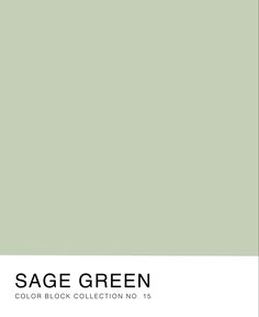 sage green color block collection no 15