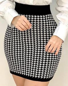 Size: S,M,L,XL;Style:ElegantType:Blazer SetsMaterial:PolyesterNeckline:Open FrontSleeve Style:Long SleeveLength:MiniPattern Type:HoundstoothFit Type:SkinnyOccasion:WorkPackage Include:2PCS Elegant Black Houndstooth Bottoms, Black Houndstooth Mini Skirt For Winter, Fitted Black Houndstooth Skirt, Fitted Black Skirt With Houndstooth Pattern, Black Fitted Houndstooth Skirt, Black Houndstooth Mini Skirt, Elegant Houndstooth Mini Skirt, Winter Black Houndstooth Mini Skirt, Black Mini Skirt With Houndstooth Pattern