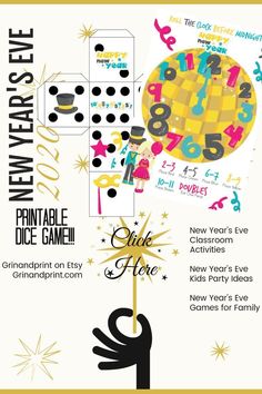 the new year's eve party flyer