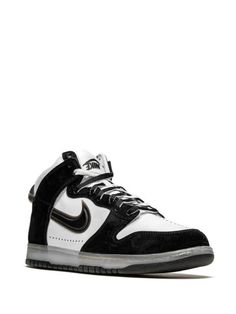 Black White Sneakers, Metallic Sneakers, Black And White Sneakers, Nike T, Nike Dunk High, High Sneakers, Dunk High, Brown Sneakers, Swoosh Logo