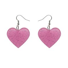 ERSTWILDER SOLID HEART GLITTER RESIN DROP EARRINGS IN PINK Designed in Melbourne, Australia Belle Fleur Boutique is an authorized US Retailer of authentic Erstwilder products COLOR: Pink DESCRIPTION: "Follow your heart! These solid heart-shaped Erstwilder Essentials drop earrings are made with pink glitter resin. They make for that perfect pop of colour to compliment your outfit, or to match with your favourite resin or acrylic brooch or necklace" (Erstwilder). INFO: Heart Measurements: 35mm x25 Heart Glitter, Acrylic Brooch, Chocolate Design, Necklace Shop, Pick And Mix, Follow Your Heart, Pink Design, Enamel Earrings, Wood Earrings