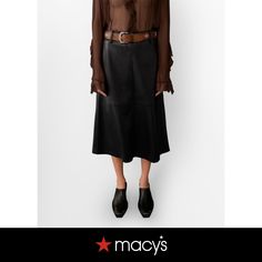 in stock Sleek Evening Skirt For Fall, Sleek Leather Skirt For Spring, Sleek Fall Skirt, Leather Skirt For Spring Evenings, Leather Skirt For Evening In Spring, Sleek Relaxed Skirt For Fall, Sleek Relaxed Fall Skirt, Sleek Lined Skirt For Fall, Sleek Fall Night Out Skirt