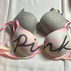 Never Worn With Tags. Two For Price Of One! All Items From A Smoke Free Home. Bundle And Purchase 3 Listings And Receive 20% Off. Casual Stretch Pink Bra, Red Lace Bralette, Pink Bras, Vs Pink Bras, Red Bralette, Victoria Secret Pink Bras, My Future Wife, Pink Lace Bralette, Pretty Bras