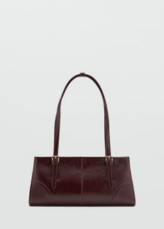 Shoulder bag with buckles  - Woman | MANGO USA Chic Travel Accessories, Autumnal Outfits, Mango Bags, Leather Shopper Bag, Fall Bags, Dream Bags, Brown Purses, Black Shoulder Bag, Bag Trends