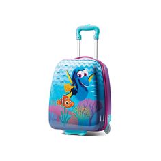 Disney / Pixar Finding Dory 18-Inch Hardside Wheeled Carry-On by American Tourister, Purple Disney Finding Dory, Childrens Luggage, Rolling Bag, Best Carry On Luggage, Luggage Suitcase, Kids Travel, Disneyland Trip