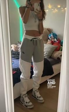 Fleece Outfit, Tech Girl, Cute Nike Outfits, Cute Nike, Tomboy Outfits