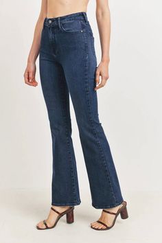 Description These wide leg, high-rise jeans are dark wash and feature a raw hemline. Style with heels, boots, flats or sandals...the possibilities are endless. All About the Fit Fabric Feel (light) 1 2 3 4 (heavy) Fit (slimfit) 1 2 3 4 (loosefit) Fabric Details: Made in the USA Wide Leg Rise 11" | Inseam 32" High Rise Denim Flares For Fall, High Rise Dark Wash Denim Flares, Trendy Straight Leg Dark Wash Flares, Casual High Rise Dark Wash Flares, Casual Dark Wash Flares With Frayed Hem, Fall Dark Wash Straight Leg Flares, High-rise Denim Blue Flare Jeans With Frayed Hem, Mid-rise Dark Wash Flares With Frayed Hem, High Rise Denim Blue Flare Jeans With Frayed Hem