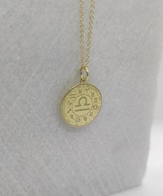 "Libra Necklace - Engraved Libra Charm - Gold Zodiac Charm - Gold Astrology Pendant ▪️ A beautiful and clean engraved Libra pendant made out of 14K Solid Real Gold. Available only in yellow gold! Dimensions - Small - 16x16mm / 0.62 x 0.62 inches Medium - 18x18mm / 0.70 x 0.70 inches Big - 20x20mm / 0.78 x 0.78 inches Necklace Length - You can choose your chain length from 35CM to 50CM. The pendant is available alone without a chain, select \"No Chain\" on the necklace length section. ▪️ We can e Gold Necklace Libra, Libra Charm, Gold-plated Zodiac Sign Necklace, Libra Astrology, Gold Zodiac Pendant Necklace, Gold-plated Zodiac Sign Necklaces In Yellow Gold, Libra Pendant, Yellow Gold Zodiac Pendant Necklace, Libra Necklace