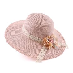 PRICES MAY VARY. MATERIAL：This baby straw hat is made with 100% Paper,high quality and breathable,allows heat to escape and air to flow.This is the perfect style summer hat for your children. SIZE：The baby girl sun hat is suitable for 3-6 years baby girls.The cap circumference is 52cm/20.5”.The size of the girl sun hat can be adjusted, the inside of the hat has an adjustment rope, can be adjusted according to the size of baby’s head circumference. HAND MADE：Kids straw hat is carefully woven by h Cute Summer Sun Hat For Outdoor, Pink Beach Hats For Beach Season, Cute Adjustable Sun Hat For Spring, Cute Outdoor Hats For Spring, Summer Hat With Uv Protection In Pink, Pink Straw Sun Hat For Summer, Cute Summer Hats With Uv Protection, Pink Straw Hat For Summer, Pink Summer Straw Hat For Beach