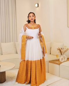 Divine Half Open Back Traditional Ethiopian Dress Ethiopian Clothing, Habesha Dress, Ethiopian Jewelry, Ethiopian Traditional Dress, Ethiopian Dress, Habesha Kemis, Traditional Dress, Papua New Guinea, Caicos Islands