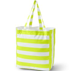 For beach day, for every day. This roomy tote with long double handles has an inside zippered pocket that can be used to store the tote between uses. Made of water and sand-resistant fabric. With handy water bottle holders. Pick from a selection of fun colors; you’ll be taking this everywhere! White Cotton Beach Bag For Weekend, White Casual Diaper Bag For Daily Use, Playful Green Everyday Bags, Casual White Diaper Bag For Daily Use, White Canvas Beach Bag For Everyday Use, Summer Weekend Cotton Bag, White Travel Tote Diaper Bag, Summer Weekend Cotton Bags, Cotton Bags For Weekend Summer Use