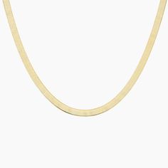 Dezi 16 in. Herbone Necklace (4.6mm) - 14K Yellow Gold. This gold herringbone necklace is as on trend as can be. Featuring lustrous links that lay smoothly on the skin, a classic herringbone necklace is a necessary staple in every fashionista's stack. Luxury Yellow Gold Elegant Herringbone Necklace, Luxury Yellow Gold Herringbone Necklace, Luxury Yellow Gold Herringbone Necklace With Gold Chain, Gold Plated Yellow Gold Herringbone Necklace, Gold Herringbone Necklace, Classic Yellow Gold Herringbone Necklace, Tarnish Resistant, Herringbone Necklace, 18k Gold Necklace, Detailed Necklace