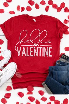 Hello Valentine Letter Print T Shirt
 Size Chart (CM)




Sizes
 


Bust
 


Sleeve Length
 


Mid Length
 


Hem Width
 


Shoulder
 




 
 


 
 


 
 


 
 


 
 




S
 


99
 


18
 


65
 


105
 


40
 




M
 


104
 


19
 


67
 


110
 


41.2
 




L
 


109
 


20
 


69
 


115
 


42.4
 




XL
 


117
 


21
 


71
 


123
 


44.4
 




2XL
 


125
 


22
 


73
 


131
 


46.4
 




 Size Chart (INCH)




Sizes
 


Bust
 


Sleeve Length
 


Mid Length
 


Hem Width
 


Shoul Valentine Letter, Valentines Graphic Tee, Hello Valentine, Red Shirts, Valentines Letter, Hello Design, Fabric Letters, Valentino Rossi, Inspiration Mode