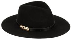 Elegant Leather Hat For Fall, Elegant Leather Felt Hat For Fall, Black Leather Hat Bands For Winter, Elegant Black Leather Hat Band, Winter Black Leather Felt Hat, Black Leather Hat Bands For Fall, Elegant Felt Hat For Fall Travel, Elegant Felt Hat For Travel In Fall, Black Brimmed Felt Hat In Leather