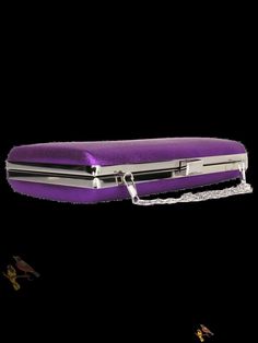 Bird in Bag - Fashionable Hard Box Clutch Bag for Evening Wear Chic Rectangular Cosmetic Bag For Party, Chic Rectangular Cosmetic Bag As Gift, Chic Purple Evening Bag As Gift, Chic Rectangular Cosmetic Bag For Gifts, Purple Rectangular Evening Bag As Gift, Chic Purple Clutch As A Gift, Chic Purple Evening Bag For Gift, Elegant Portable Rectangular Cosmetic Bag, Chic Purple Rectangular Evening Bag