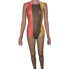 Red, Yellow, Green Mesh Short Shelve Body Suit. Size: 2 Xl Brand: K Glam Price: $20 #Bodysuit #Love # Island Vibes # Color # Fun # Channice's Chic Boutique Stretch Red Top For Beach Season, Stretch Red Tops For Beach Season, Red Color Block Tops For Summer, Summer Multicolor One-piece Bodysuit, Cheap Yellow Playful Bodysuit, Multicolor V-neck Bodysuit For Poolside, Yellow Fitted V-neck Bodysuit, Multicolor Stretch V-neck Bodysuit, Mesh Short