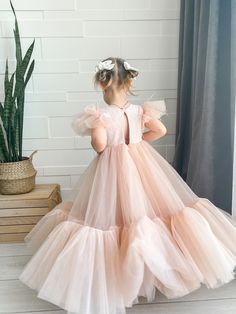 Blush Flower Girl Dress Flowergirl Dress Junior Bridesmaid - Etsy Unique Flower Girl Dresses, Flowergirl Dress, Blush Flower Girl Dresses, Yellow Evening Dresses, Long Flower Girl Dresses, 1st Birthday Dresses, Lace Flower Girl Dress, Pink Flower Girl Dresses