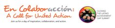 an advertisement with the words en coloracacion a call for united action on it