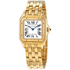 Cartier Gold Watch, Cartier Watches Women, Cartier Gold, Cartier Panthere, Cartier Ballon Bleu, Gold Watch Men, Cartier Watch, Rose Gold Case, Yellow Gold Bracelet