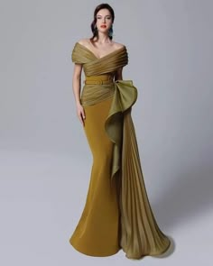 Roses Outfit, Fouad Sarkis, Jersey Evening Dress, Mnm Couture, Portrait Background, Off Shoulder Gown, Mermaid Evening Gown, Plus Size Gowns, فستان سهرة