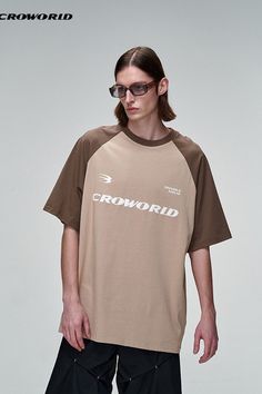 Discover the timeless style of the Classic Retro Logo Tee from Croworld's Spring/Summer '23 collection. Available in brown, black, white, apricot, and gray, this 100% cotton regular-fit tee is a must-have. Limited stock, so grab yours now! Care Instructions: Machine wash/hand wash with water under 40°C No bleach Iron reverse with low temperature Flat to dry The model is 1.89 m (6'2") and 69 kg (152 lbs), wearing size XX-Large. Measurements: Size Shoulder (cm) Chest (cm) Length (cm) Sleeve (cm) S Brown Summer T-shirt For Streetwear, Khaki Cotton T-shirt For Streetwear, Sporty Beige Cotton T-shirt, Summer Khaki T-shirt For Streetwear, Brown T-shirt For Spring Streetwear, Beige Cotton T-shirt For Streetwear, Sporty Khaki Cotton T-shirt, Sporty Brown Cotton T-shirt, Beige Relaxed Fit Sporty T-shirt