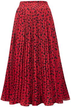 PRICES MAY VARY. Material: 95%Polyester+5%Spandex, Breathable and Comfortable, Soft-touch. Plus Size Maxi Skirts with Eleastic Waist,Leopard Printed Midi-Long Skirt for Women Fashion Design: A line midi skirt, regular fit design. High waist, Retro A-line design, Flared, Stylish, Graceful Bellow Knee-length, suits every occasions.Size Fit Waist: #XS-->Fit Waist(24.5-26/inches); #S-->Fit Waist(26.5-28/inches); #M-->Fit Waist(28.5-30/inches); #L-->Fit Waist(30.5-32/inches); #XL-->Fit Waist(33-34.5/ A Line Midi Skirt, Red Pleated Skirt, Women Fashion Design, Line Skirts, Leopard Skirt, Skirt And Top Set, Elastic Waist Skirt, Long Skirts For Women, Hat Summer