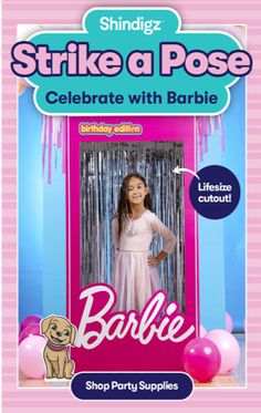 Birthday Party Barbie Theme, Birthday Party Barbie, Barbie Party Supplies, Barbie Bday, Adventure Birthday Party, Birthday Barbie, Barbie Theme Party, Barbie Kids, Custom Barbie