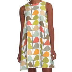 Loose-fit, mid-length sleeveless dress with silky handfeel. Printed on both sides. Machine washable. Size range XS-2XL. A fun and colorful midcentury modern pattern brings a fresh and funky look to these gift items. Search for Makanahele to see my other designs. Mod Style A-line Dress With Retro Print, Retro Multicolor A-line Dress, Retro A-line Sleeveless Dress, Retro A-line Mini Dress With Print, Mod A-line Dress With Retro Print, White Retro Sleeveless Spring Dress, Vintage White A-line Sleeveless Dress, White Sleeveless Dress With Colorful Pattern, White Retro Sleeveless Dress